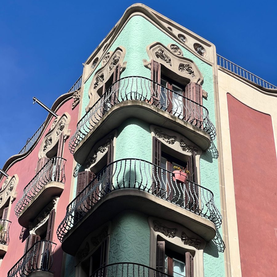 Modernist facade Barcelona
